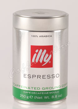Кофе Illy (Илли) молотый Espresso Без кофеина