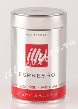 Кофе Illy молотый Espresso Coffee Medium 250 гр